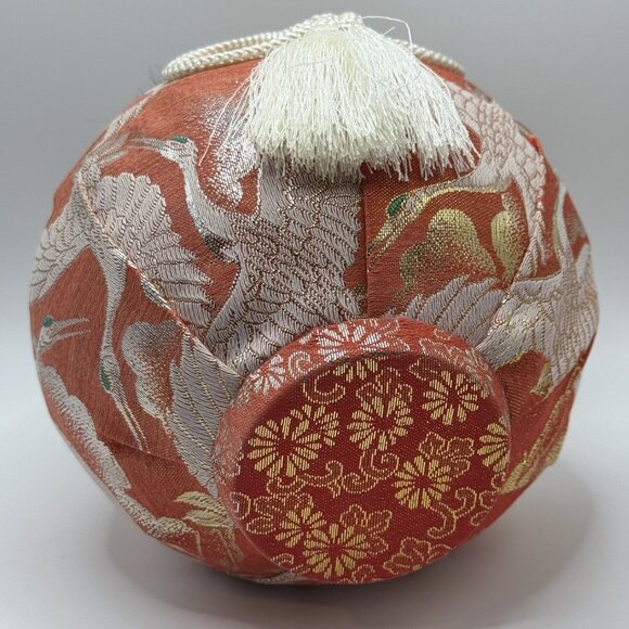 Vintage 9″ Hime Daruma Roly‑Poly Wedding Doll - Princess Daruma in Glass Dome - Picture 11 of 16